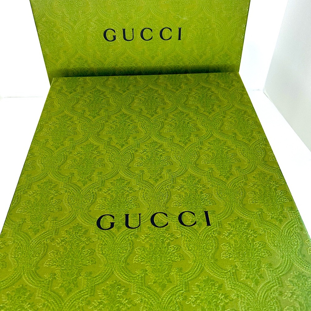 Gucci Black Slides with Red and Green Signature Stripe - Picture 11 of 16